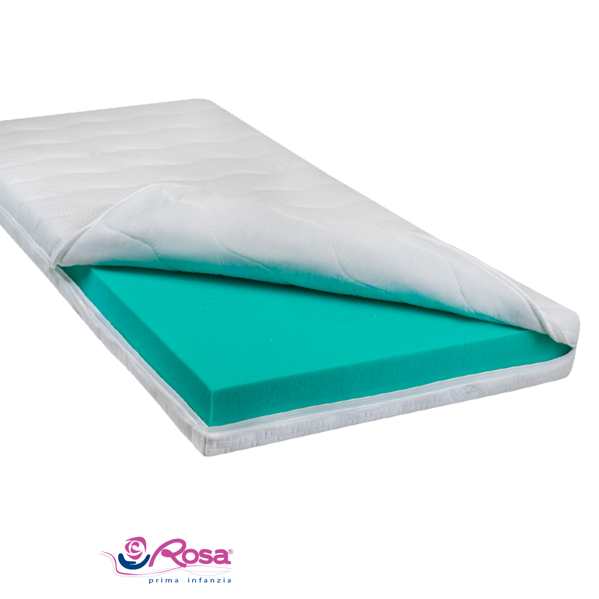 BIOGREEN Materasso Ergonomico sfoderabile 63x125x12 – In Espanso Vegetale con BioProtic