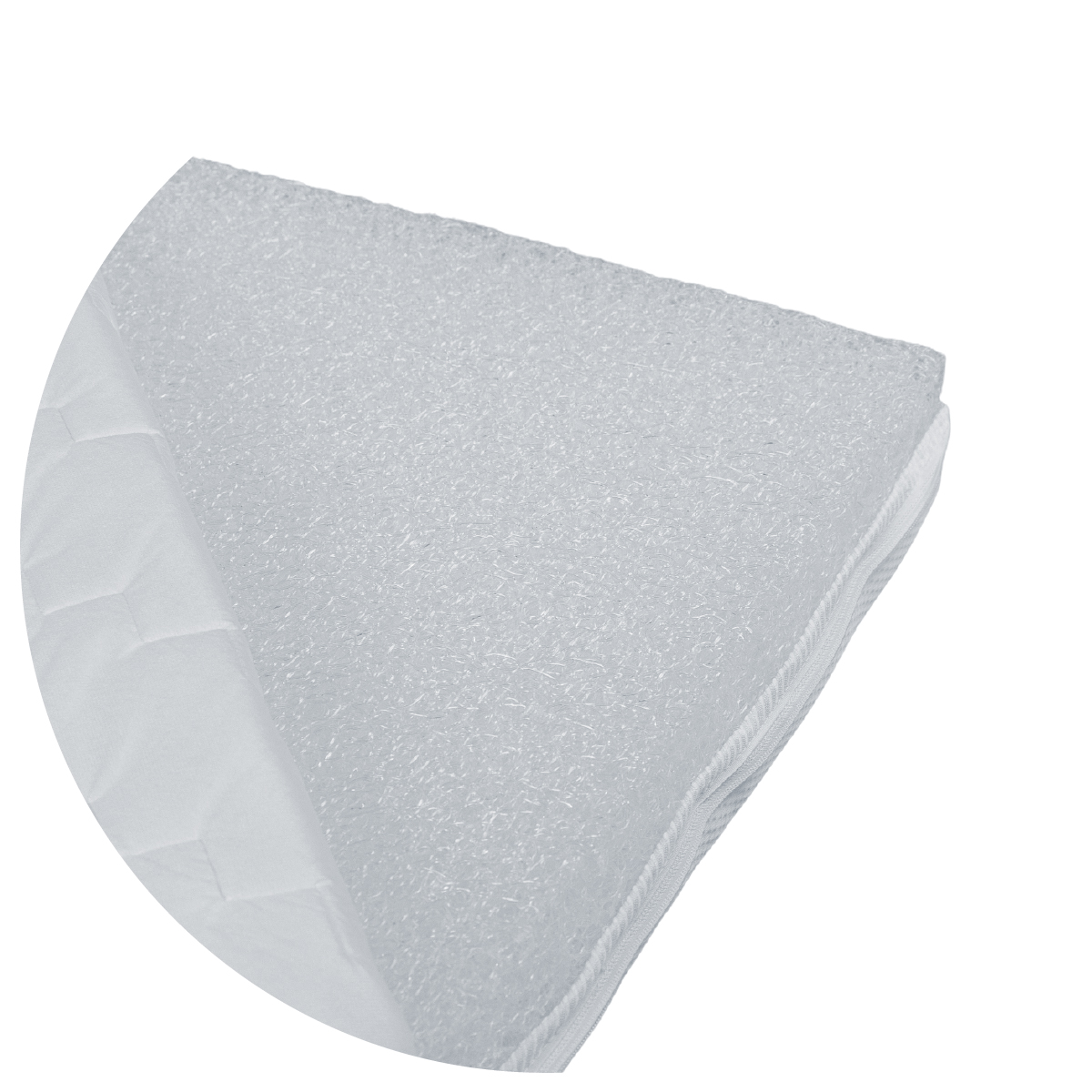 Soffio Safe Combo 2 in 1 materasso sfoderabile con lastra interna in AirSoul + coprimaterasso traspirante Top Safe cm 60x120x12